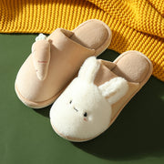 Winter House Fur Slippers Warm Cotton Shoes