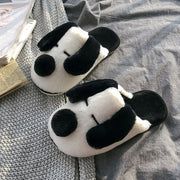 Winter House Fur Slippers Warm Cotton Shoes Lovers Couple Furry Slippers
