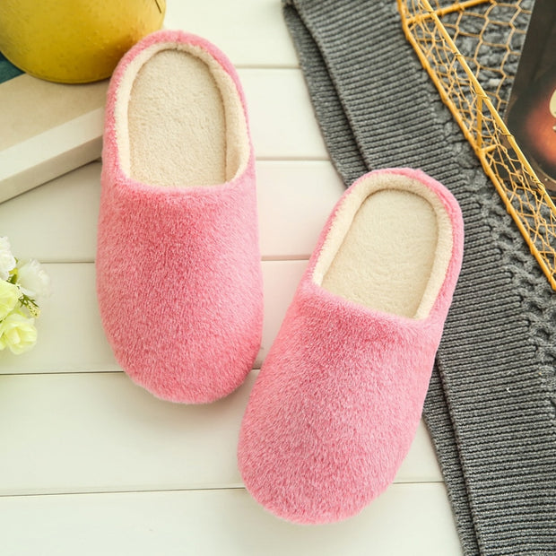 Slippers Women 2022 Indoor House plush Soft Cute Cotton Slippers