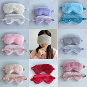 Plush Silk Sleep Eye Mask Sleeping Masks Breathable Night Eyeshade Eye Cover